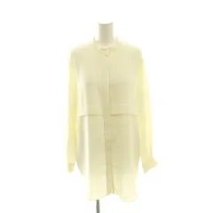 アンタイトル UNTITLED シャツ ブラウス 2 オフホワイト 無地 バンドカラー 長袖 /AG ■OS