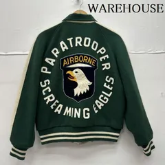 ウエアハウス Bodies AIR BORNE SCREAMING EAGLES ウール スタジャン 両面 刺繍 メンズ 38 ISItems【USED】【古着】【中古】50152537のサムネイル