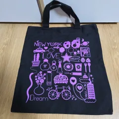 anna sui アナスイ ブラック NEW YORK ドリーム トートバッグ