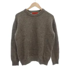 ロッソ ROSSO アーバンリサーチ シェットランドウールクルーネックニット セーター 長袖 プルオーバー M 茶 ブラウン /GV