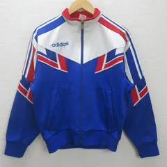 t■90'S 日本製■アディダス/ADIDAS ASR-800トラックジャージ/ヴィンテージ■青【 メンズL 】レトロMENS/12【中古】