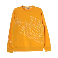 THE NORTH FACE ザノースフェイス BIG ロゴ プリント スウェットシャツ オレンジ