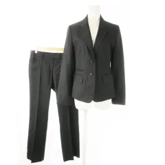 ミスジュンコ Miss JUNKO スーツ セットアップ 2点セット テーラードジャケット 総裏地 スラックスパンツ 11 13 グレー /AO7 ■GY99