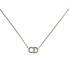 ディオール Dior ネックレス CLAIR D LUNE クレール ディー リュヌ CDロゴ ラインストーン レディース