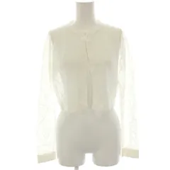 セルフォード CELFORD カーディガン ボレロ 総レース ショート丈 シアー 長袖 F 白 ホワイト CWNT221101 /HN