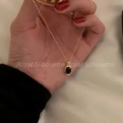 ネックレス ペンダント ゴールドカラー 金色 ブラック シンプル レディース ジュエリー 大人かわいい デイリー ガーリー フェミニン イベント パーティー 韓国系