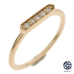ete エテ K18YG 18金イエローゴールド ダイヤ0.06ct リング 指輪 ジュエリー アクセサリー ブランド 約9号