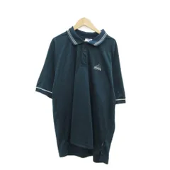 アディダス adidas ポロシャツ O ブルーグリーン 半袖 ロゴ刺繍 /MA1 ■GY58