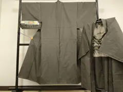 平和屋着物●男性　本場大島紬　アンサンブル　長羽織　絣文様　丸宮織物謹製　証紙付き　正絹　逸品　DABB9681du