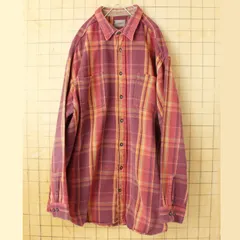 ビッグサイズ 90s 00s USA ST JOHN'S BAY ヘビーフランネルチェックシャツ レッド メンズ2XL 長袖 アメリカ古着　011426aw32