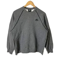 アディダス adidas トレーナー スウェット ロゴ ラグラン M グレー ■GY06