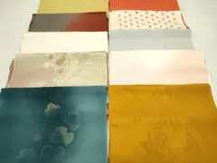 平和屋着物★和装小物　帯揚げ10枚セット　丹後ちりめん　正絹　逸品　CABD8446ju