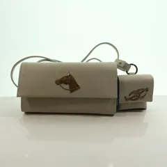 イアパピヨネ ear PAPILLONNER LEATHER HORSE MOTIF レザー ホース モチーフ Brooklyn Charm ブルックリン チャーム 馬長財布 & スマホショルダー B-128