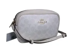 COACH コーチ ショルダーバッグ シグネチャー ミニ ジェイミー カメラ バッグ CY752 ホワイト系 PVC レザー レディース 新古未使用展示品