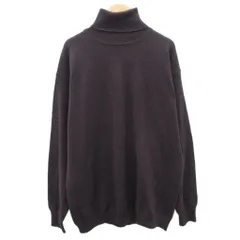 チャップス CHAPS ラルフローレン ニット セーター 長袖 L 茶 タートルネック 無地 /SY21 ■GY61