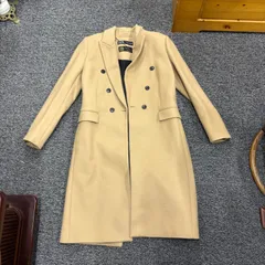 🤍✨【ZARA】ベージュ ダブルブレスト ロングコート ✨🤍