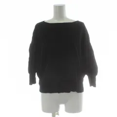 センスオブプレイス バイ アーバンリサーチ Sense of Place by Urban Research セーター F 黒 ブラック ボートネック 七分袖 ボリュームスリーブ /PP ■GY58