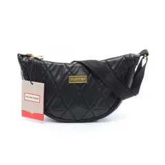 ハンター HUNTER ショルダーバッグ KILTY DIAMOND QUILT SLING HXRU0050252 ブラック その他 クロスボディバッグ レディース 新品