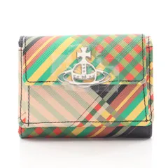 ヴィヴィアンウエストウッド Vivienne Westwood 三つ折り財布 SAFF PRINT SMALL FLAP PURSE オーブ 52010013UO102 グリーン系 その他 三つ折り財布 レディース 新品