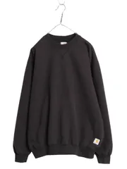 【お得なクーポン配布中!】 US企画 カーハート 裏 サーマル 前V スウェット メンズ XL 程 ワーク ヘビーウェイト ワンポイント トレーナー ジャケット ポケット付き 黒