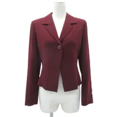 ロートレアモン LAUTREAMONT テーラードジャケット 2 M ボルドー シングル ミドル丈 総裏地 /HO39 ■GY58