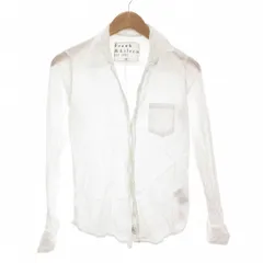 フランク&アイリーン Frank&Eileen シャツ ブラウス XXS 長袖 オープンカラー 無地 コットン 白 ホワイト /AE ■GY58