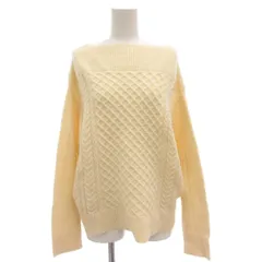 アーバンリサーチ ドアーズ URBAN RESEARCH DOORS ニット セーター F ケーブル ボートネック 長袖 白 ホワイト /AE ■GY53