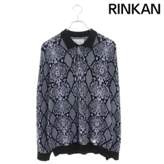 ワコマリア  PYTHON KNIT POLO SHIRT シルク混パイソン柄ポロニット メンズ S