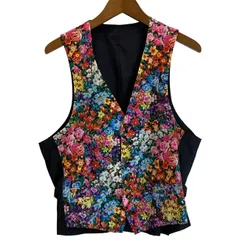 Paul Smith　ベスト　レイヤード　Vネック　フルボタン　花柄　古着　/1582