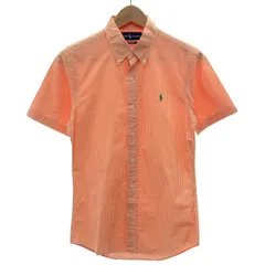 RALPH LAUREN 　チェックシャツ　半袖　トップス　ボタンダウン　ワンポイント　スモールポニー　刺しゅう　古着　/1122