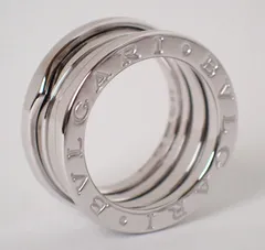 新品仕上げ済 BVLGARI(ブルガリ) B.zero1 リング 2バンド #48(7.5号) K18WG 9.1g ビーゼロワン ホワイトゴールド メンズ 指輪のサムネイル