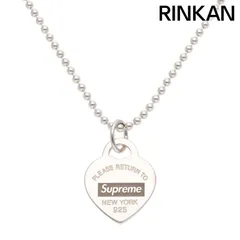 シュプリーム ×ティファニー TIFFANY&Co.  21AW  Heart Tag Pendant ハートシルバーネックレス メンズのサムネイル