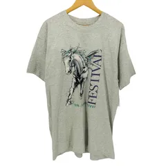 ユーズドフルギ USED古着 90S USA製 FRUIT OF THE LOOM ボディ 1994 KENTUCKY DERBY FESTIVAL プリント アニマル委 プリント S/S Tシャツ シングルステッチ メンズ import：XL 