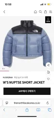 THE NORTH FACE ザノースフェイス ヌプシ ショート ジャケット パステル ブルー(L)