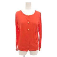 アナトリエ ANATELIER カーディガン ニット 長袖 ビジュー 薄手 38 オレンジ 橙色 ANATELIER /KR ■GY58