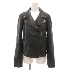 ギャップ GAP 美品 ライダースジャケット ダブル フェイクレザー S 黒 ブラック /YJ ■GY58