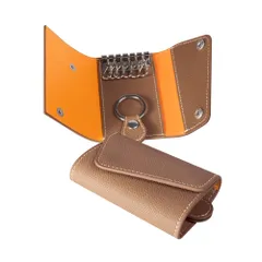 【新着商品】ヨーロピアンエンボスレザー 大容量 本革 6連キーフック キーケース カード収納 コグレ CONKC-L [COGURE]