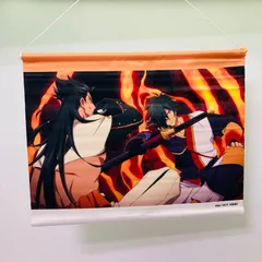 【未使用品】【約33ｃｍ×42ｃｍ】 タペストリー 「テイルズ オブ ザ レイズ 3rd Anniversary party in コトブキヤ」 何がでるかな？ルーレットガシャ 魔鏡賞 ロクロウ＆シグレ