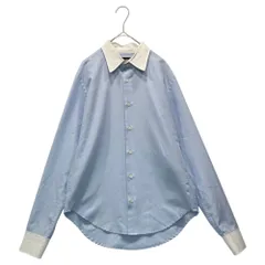 Maison Martin Margiela×10 corso como(メゾンマルタンマルジェラ×ディエチコルソコモ) 00's Archive Cleric Shirt アーカイブ クレリック シャツ 1 スカイブルー×ホワイト コラボ