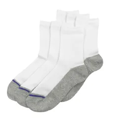 【最短発送】３足組 足底がグレーで汚れが目立ちにくいスクールソックス19860-03男女兼用生徒