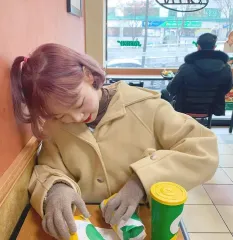 クリームベージュ フード ロング コート