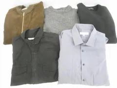  良品 ユナイテッドアローズ ナノユニバース他 コーデュロイジャケット ニット 長袖シャツ 5点 M L メンズ