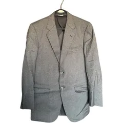 オーダースーツ テーラードジャケット メンズ 二つボタン グレー ビジネススーツ アウター【Z1752】