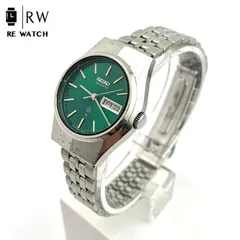 【中古】SEIKO 2623-0020 クォーツ 腕時計 グリーン文字盤