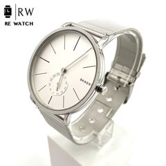 腕時計】SKAGEN SKW6493 白 革ベルト×SS 稼働品 - メルカリ