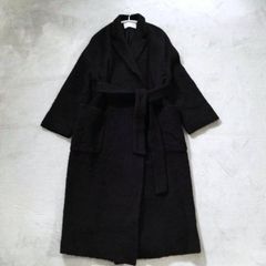 ADAM ET ROPÉ ウール ノーカラー シャギー ロングコート 厚手 - メルカリ