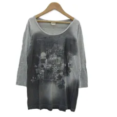 ディーゼル DIESEL Tシャツ カットソー XL 大きいサイズ グレー  ロゴ 長袖 /SM81 ■GY61