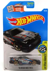 【中古】ミニカー 1/64 ’96 NISSAN 180SX TYPE X(ブラック×ブルー×オレンジ) 「Hot Wheels HW SPEED GRAPHICS」 [DHX76]