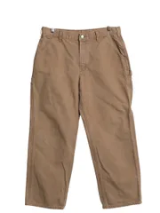 US企画 カーハート ウォッシュド ダック ペインター パンツ メンズ 36 30 / ワーク ストレート ヘビーウェイト ボトムス ブラウン シンプル