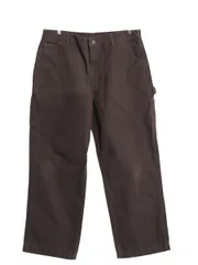 US企画 カーハート ウォッシュド ダック ペインター パンツ 実寸 36 29.5 / ワーク ストレート ヘビーウェイト ボトムス ダーク ブラウン 